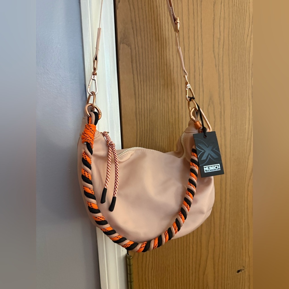 Women's Crossbody Bag - Pink and Orange